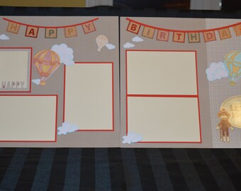 Happy Birthday scrapbook page kit