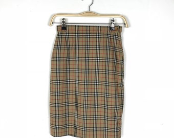 burberry check skirt