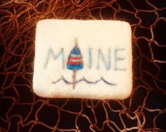 MAINE Buoy Felted Soap
