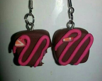 Chocolate Strawberry earrings