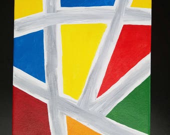 Abstract acrylic painting 8x10 inch