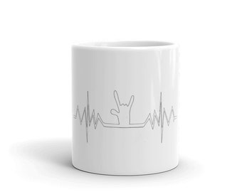 Heartbeat ILY ASL Mug