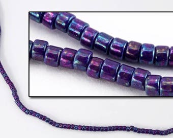 DBV135- 11/0 Metallic Purple Delica Beads