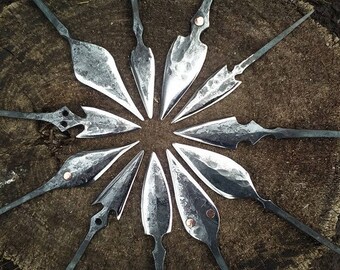 Viking Hunting Archery / Hand Forged Iron Arrowhead / Spearhead / Gift For Bowman / Medieval Weaponry / Darts / Gift For Him / Hunter Gift