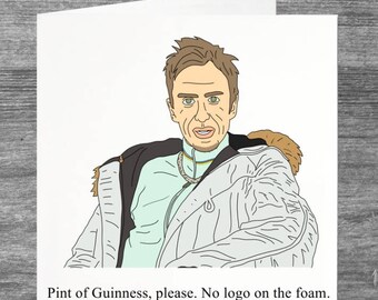 Peep Show | Super Hans | Birthday card | Greetings card | No logo on the foam | He broke Omerta