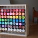 Craft Paint Storage Rack Holds 81, 2 oz Bottles of Paint, Paint Rack, Square Paint Rack, Craft Paint Storage Box, 2 oz paint bottle rack