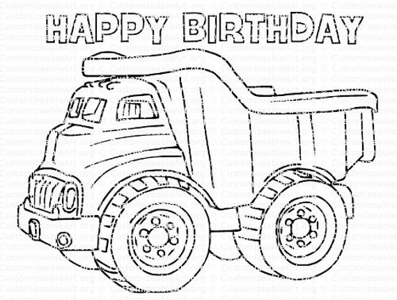 Dump Truck Printable Birthday Party Printables