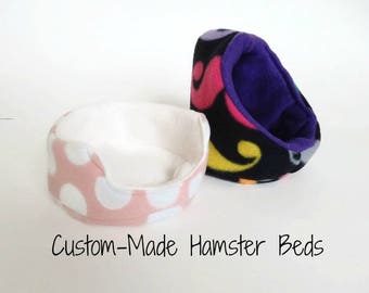 Custom Hamster Bed - Cuddle Cup or Hooded Bed