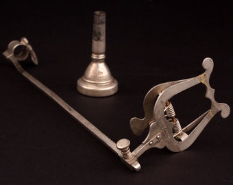 Antique Frank Holton Elkhorn, Wis #40 Mouthpiece & Music Holder
