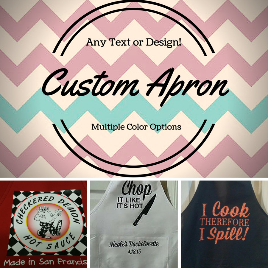 Custom Apron Design Your Own Apron Funny Apron Create Your Own