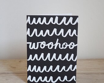 Woohoo – Congratulatory illustrated card