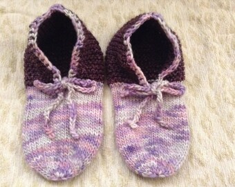 Vintage Hand Knit Slippers