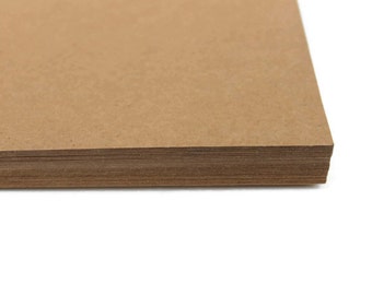 50 Sheets Kraft Cardstock | Full Sheets | Scrapbook Paper | 8.5"x11" Kraft Paper | DIY Invitation | Rustic Cardstock | Brown Craft Paper