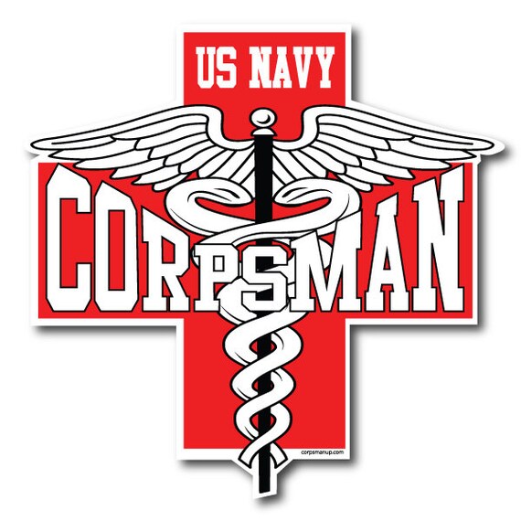 Navy Corpsman Red Cross sticker