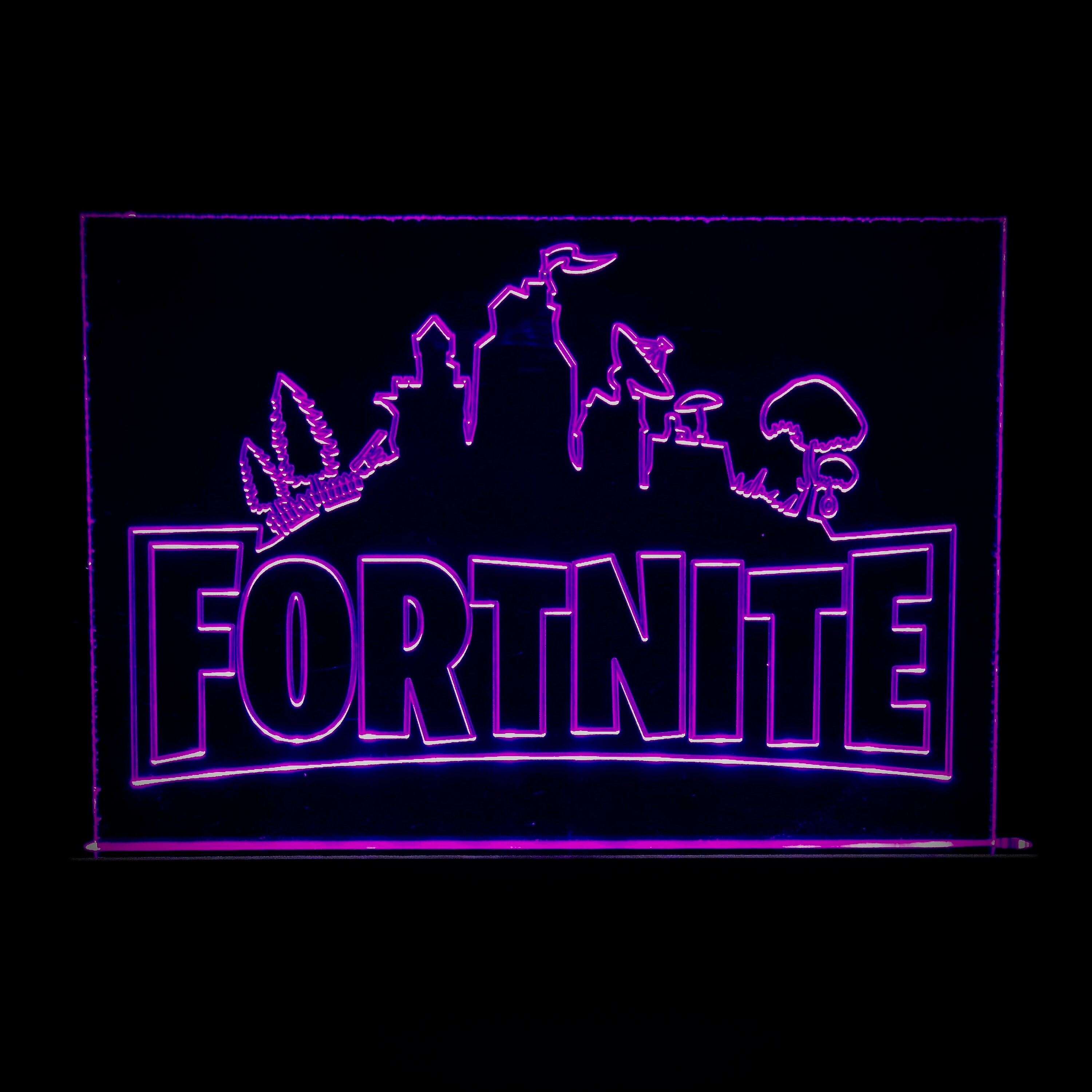 Edge Lit Fortnite Sign