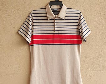 Vtg. Jantzen Striped Shirt Size M