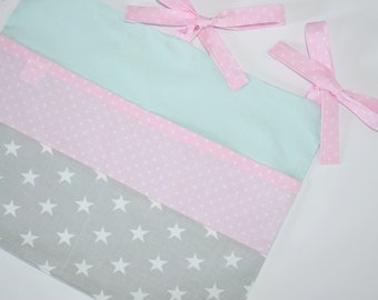 Crib Organizer, 2 Pockets, 100% Cotton