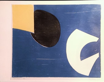 Two Leslie Laskey Wood Cuts