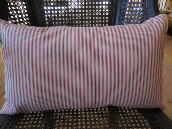 French Red Ticking Lumbar Pillow 40 X 40 Inches Farmhouse Best 13 X 21 Pillow Insert French Red Ticking Lumbar Pillow 40 X 40 Inches Farmhouse Best 13 X 21 Pillow Insert