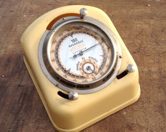 French Vintage Timer | Clock | Vintage Clock | French Cafe Timer Clock.