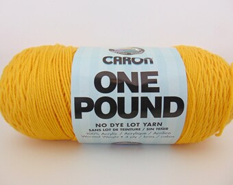 Sunflower- Caron One Pound Yarn worsted weight - 1038