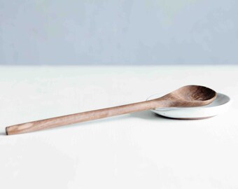 Spoon Rest - White Ceramic Spoon Rest - Ceramics - Pottery - Spoon Dish
