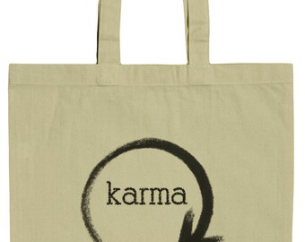 Karma - What Goes Around 15 Inch Canvas Tote Bag