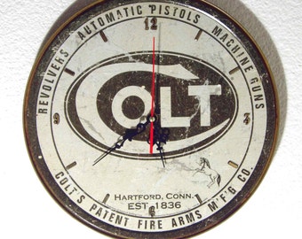 Colt Firearms Wall Clock - 11.75 Diameter - New