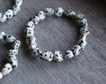 Dalmatian Jasper Bracelet B52