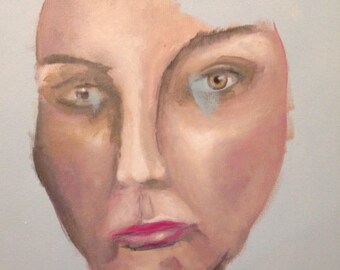 Original Abstract Portrait Painting