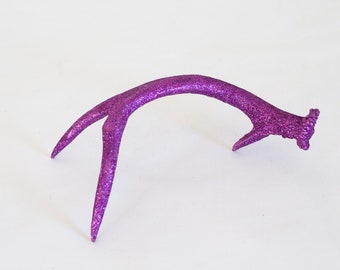 Pink Purple Glitter Naturally Shed Deer Antler