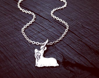 Yorkie Charm Necklace | Yorkie Jewelry | Jewelry Gift For Yorkie Lover | Yorkie Rescue | Yorkie Foster Mom Gift | Transport And Adoption