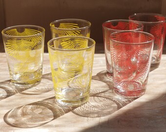 A set of 1950's/60's Atomic Shot Glasses