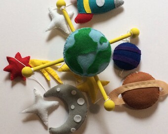 Baby mobile space, Space mobile, Space baby mobile, Planets mobile,Solar system mobile