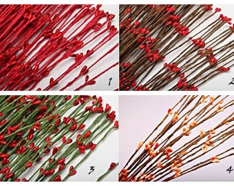 Branches branch on a wire with kidneys different colors 40 cm (400 mm)