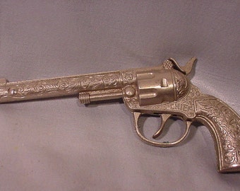 Vintage Toy Cap Gun CHIEF by HUBLEY 1950s Cast Metal Fancy Great Condition!