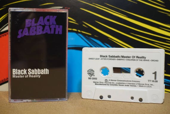 Master Of Reality by Black Sabbath Vintage Cassette Tape