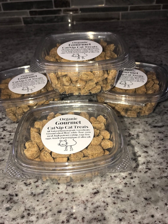 Gourmet All natural Catnip Cat treats healthy snacks Baked
