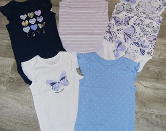 5 Pack of G Tube Bodysuits, Made to Order 18-24 Month & 9-12 Month