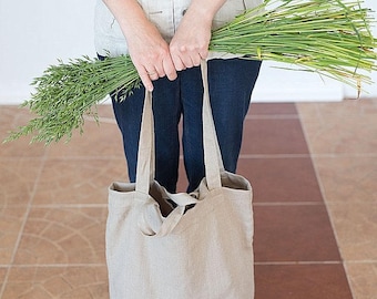 Shoulder bag, Shopping bag, Tote bag, Natural linen bag, Summer bag, Weekender bag, Beach bag, Travel bag, Bag with pocket