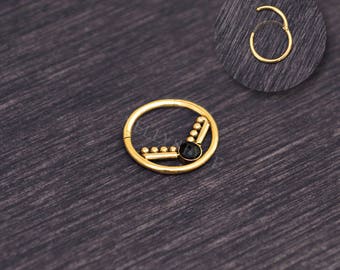 Surgical Steel Septum Ring 14g - Septum jewelry, daith piercing jewelry
