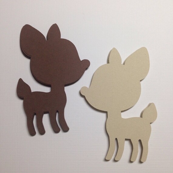 Items similar to Deer Cut Outs ~ 3 inch Deer, Forest Friends Party