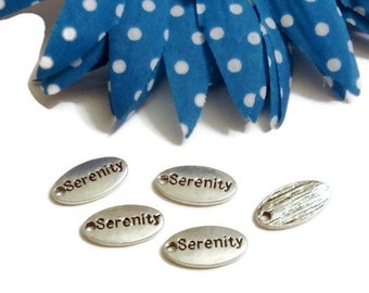5 Pcs Serenity Charms - Serenity Prayer Inspirational