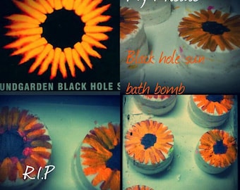 Atomic Balm, Bubble bath bomb, bath art, 'black hole sun' farewell Chris Cornell, tribute , some proceeds go to mental health luv the bombz