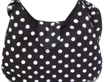 Polka Dot Purse - Polka Dot Hobo Bag - Everyday Bag - Cross Body Bag - Sling Bag - Cross Body Hobo Bag - Crossbody Bag - Cross Body Purse