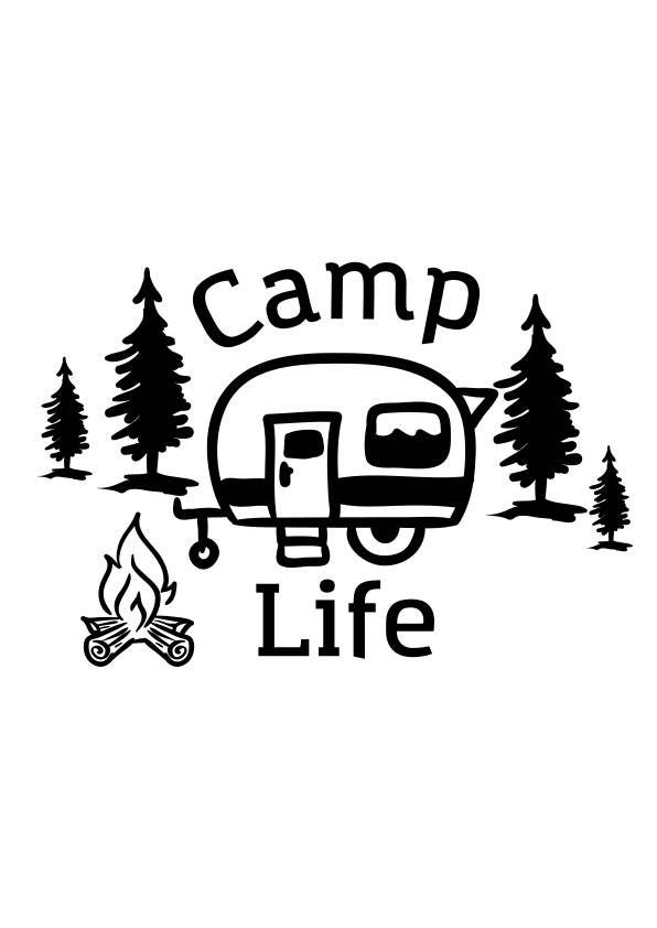 Camp Life svg svg file dxf file png file summer vacation