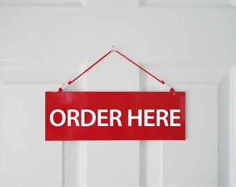 1 set Order here/Pickup here Sign