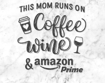 Download Coffee until wine | Etsy