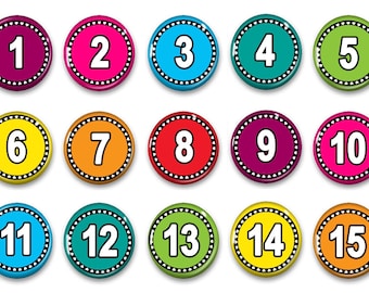 Number Magnets for Counting - Preschool Learning - Montessori - Number Practice - Educational - Teacher Gift - Student Numbers - Homeschool