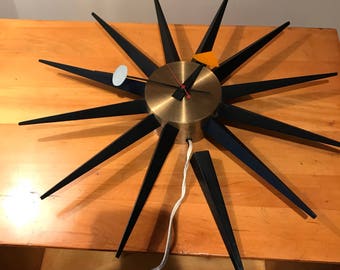George Nelson Howard Miller #2202 Spike wall clock.